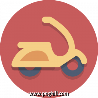 Circle Icons Scooter Icon Clipart