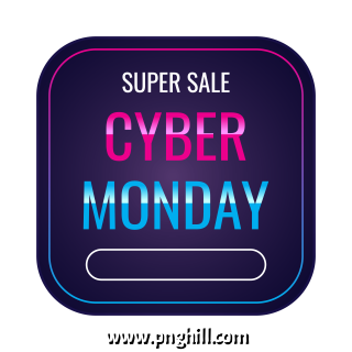 Cyber Monday Sale Banner With Rounded Square Frame Design Free Download