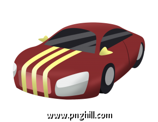 Crimson Car Free PNG Download