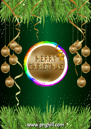   Merry Christmas Day Colourful Template Template Free PNG Design Free Download