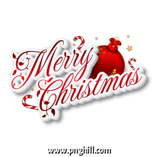 3d Merry Christmas Decorative Text Free Vector And PNG Design Free Download