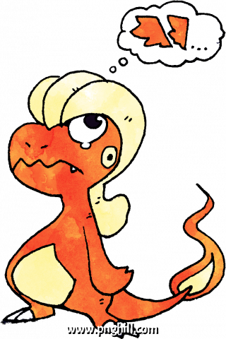 Charmander Crossbred With Bagon And Gible Cartoon Clipart