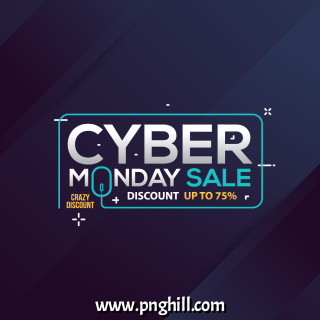 Cyber Monday Sale Banner With Trendy Geometric Background Design Free Download