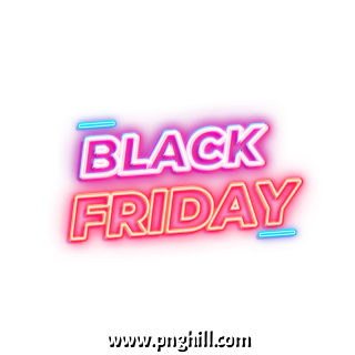 Blessed Friday Sale Neon Text Design Design Free Download