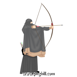 Muslimah Sport Archery Free PNG Download