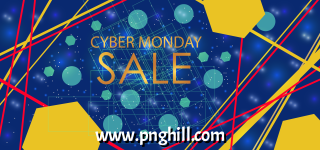 Nice Cyber Monday Sale Background With Different Shapes Design Free Download