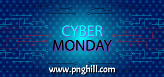 Cyber Monday Sales Neon Background Design Free Download