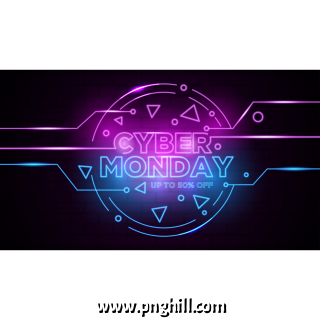 Neon Sign Of Cyber Monday Design Free Download