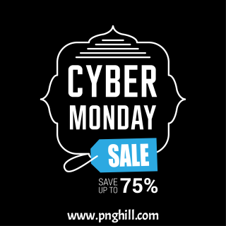  Cyber Monday Sale Card With Dark Background Design Free Download