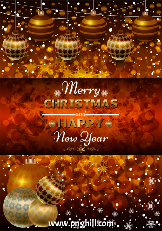  Merry Christmas Day And Happy New Year Template Texture Template Free PNG Design Free Download