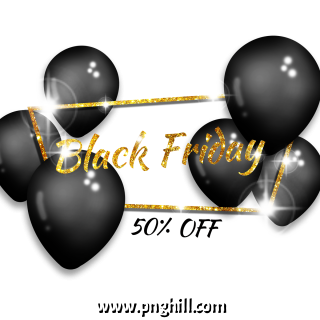  Blessed Friday Black Gold Black Texture Balloon Design Free Download