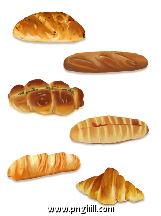 Food Element Bread Free PNG Download