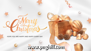 Merry Christmas High End Texture Banner Template Free PNG Design Free Download