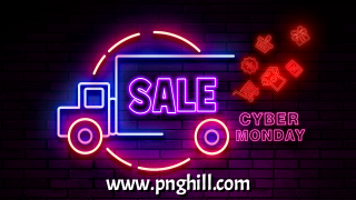 Neon Style Cyber Monday Promotion Poster Template Design Free Download