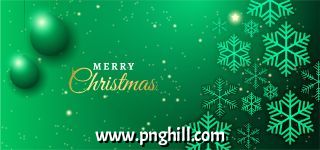  Merry Christmas Background Design With Snowflakes Decoration Free PNG Download