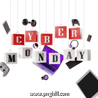 Cyber Monday Creative 3d Elements Design Free Download