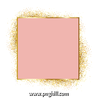 gold metal particles glitter frame