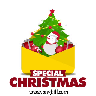   Special Christmas Envelope Style Free PNG Design Free Download