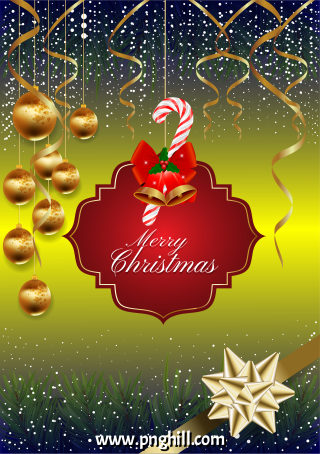 Merry Christmas And Happy New Year Colourful Tex Template Free PNG Design Free Download