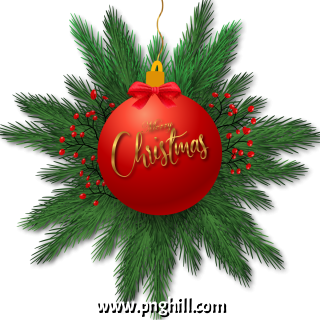  Merry Christmas 3d Ball Decoration Free PNG Design Free Download