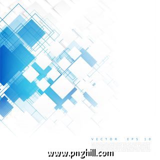 Vector Blue Squares Abstract Background  Blank 