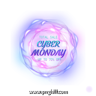 Cyber Monday Cool Glowing Fashion Design Free Download