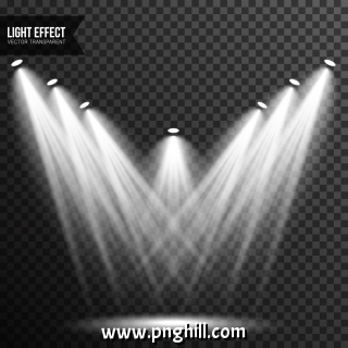 Spotlight Illumination Bright Light Stage Podium Vector Transparent 