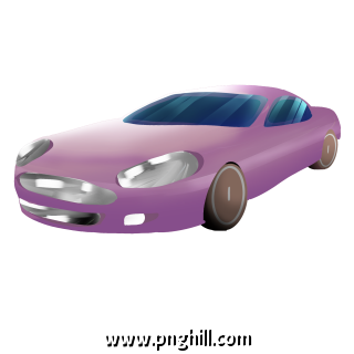  Purple Sports Car Free PNG Download