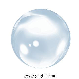 Blue Bubble Transparent 