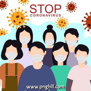 People Wearing Protection Face Mask Coronavirus 
