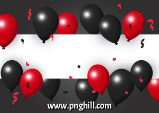 Black And White Striped Blessed Friday Balloon Promotion Background Design Free Download