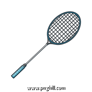 Cartoon Sport Badminton Racket Clipart Free PNG Download