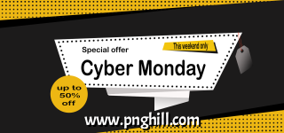 Cyber Monday Sale Banner Offer This Weekend Only Up To 50 Of Background Design Free Download