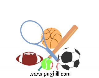 Cartoon Sports Equipment Free PNG Download