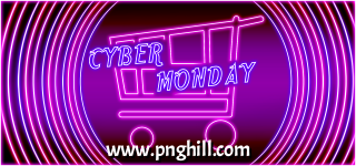 Cyber Monday Sale Background Neon Design Free Download