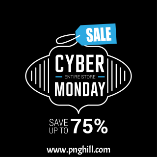 Cyber Monday Sale Card With Dark Background Vector Design Free Download