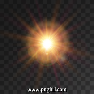 Elegant Light Effect With Rays Transparent Illustration 