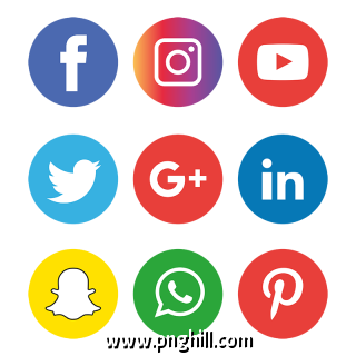 Social Media Icons Set Logo 