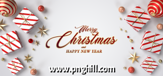   Merry Christmas And New Year Holiday Background Free PNG Design Free Download