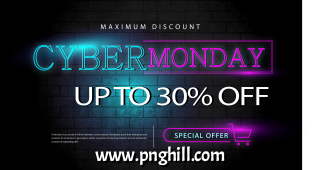 Cyber Monday Shopping Promotion Ad Template Design Free Download