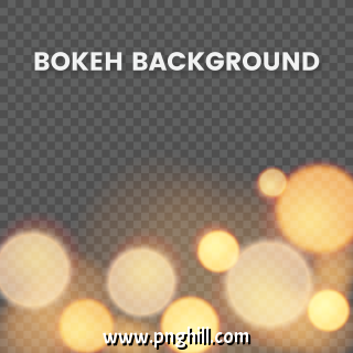 Transparent Circular Bokeh Background 