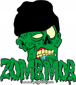 Zomb Mob Cartoon Clipart