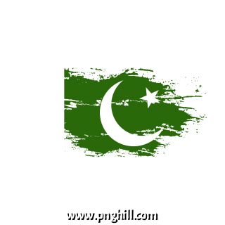 pakistan flag brush stroke