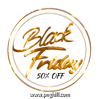 Black Gold Blessed Friday Circle Heart Metal Texture Text Border Design Free Download