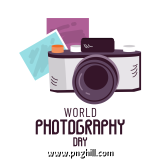 World Photography Day Free PNG Download