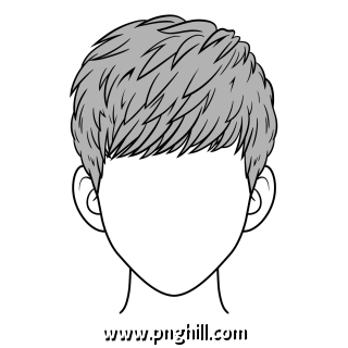 Japanese Anime Man Hairstyle Free PNG Download