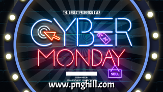 Fashion Neon Style Cyber Monday Webpage Banner Design Free Download