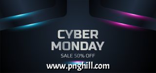 Cyber Monday Sale Technology Banner Background Design Free Download