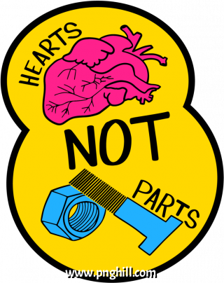 Phs Stickers Hearts Not Parts Clipart