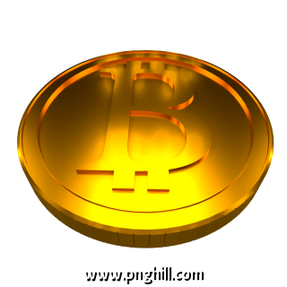 Bitcoin Gold Coin Three Dimensional Money Free PNG Download